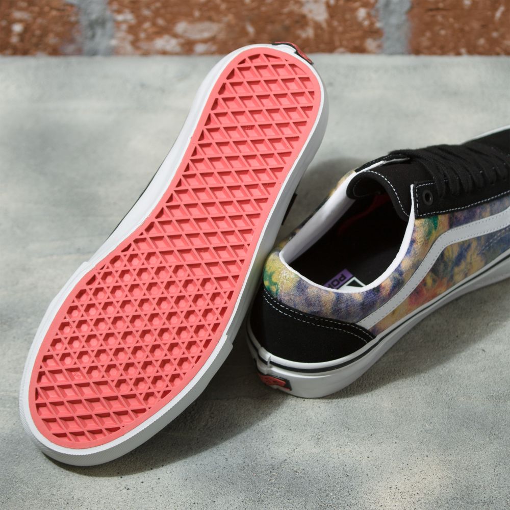 Dámské Skate Boty Vans Tie-Dye Terry Old Skool Černé Viacfarebný | PT8194207