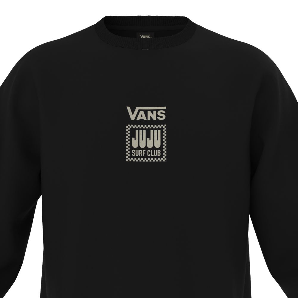 Pánské Mikiny S Kapucí Vans JUJU Club Crew Černé | ME8410936