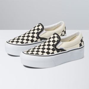 Dámské Classic Vans Classic Stackform Černé Bílé | GW1498206