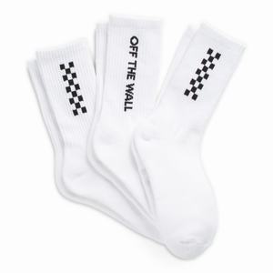 Dámské Ponožky Vans Checked It Crew 3 Pack Bílé Viacfarebný | OG8069157