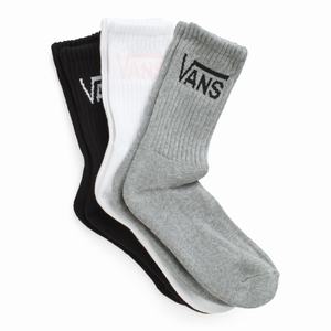 Dámské Ponožky Vans Classic Crew 3 Pack Bílé Šedé | SW5780632