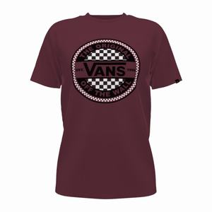 Dámské Tričko Vans Customs Burgundy OTW Circle Classic Viacfarebný | HT2097483