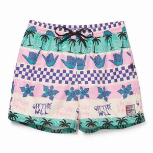 Dámské Šortky Vans Stranger Things California Stripe 17 Volley Růžové | YJ4095162